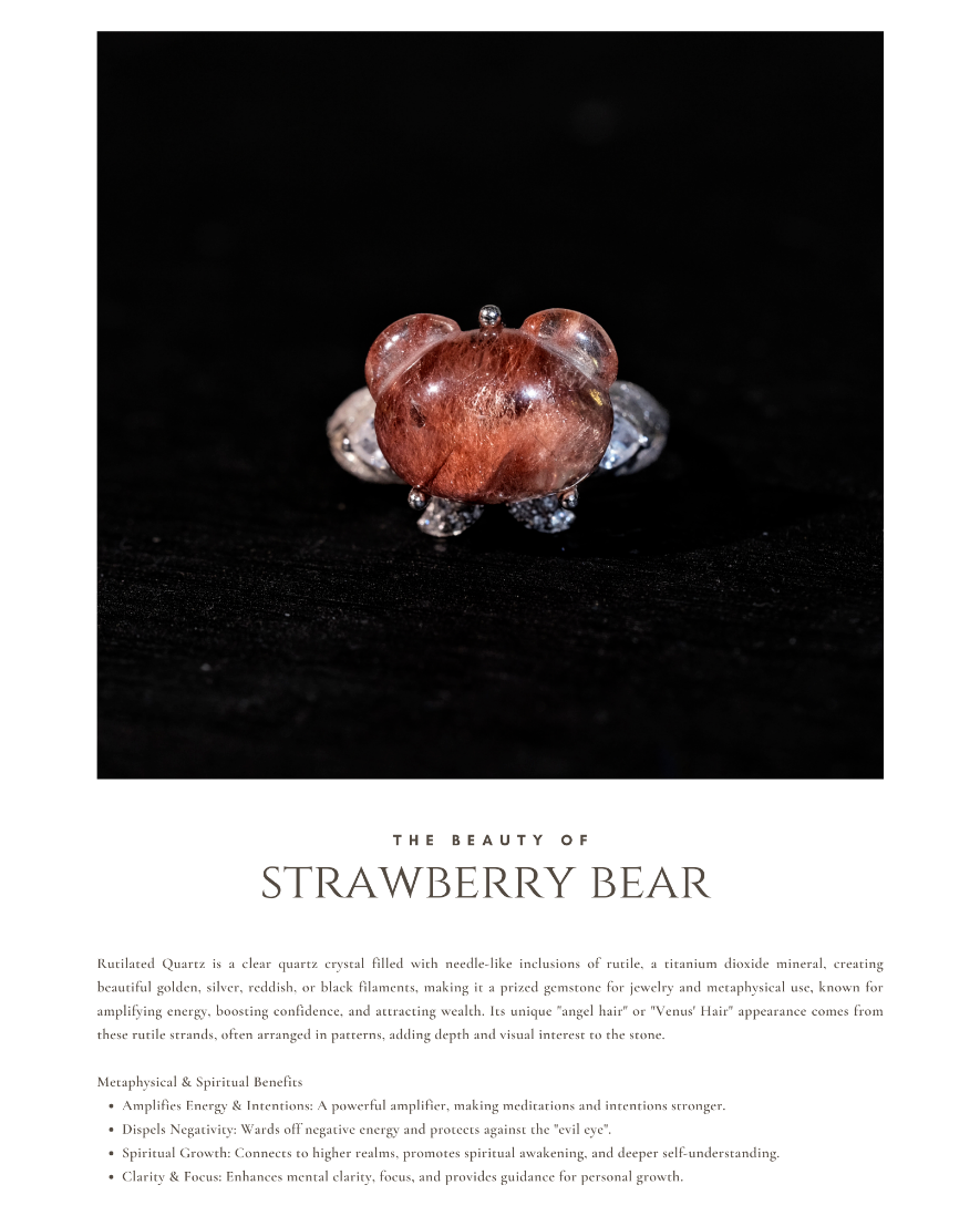 《𝐒𝐭𝐫𝐚𝐰𝐛𝐞𝐫𝐫𝐲 𝐁𝐞𝐚𝐫・草莓小熊🐻》｜人緣暴漲・走到哪都受歡迎 🧁  𝐑𝐢𝐭𝐮𝐚𝐥 𝐉𝐞𝐰𝐞𝐥𝐫𝐲