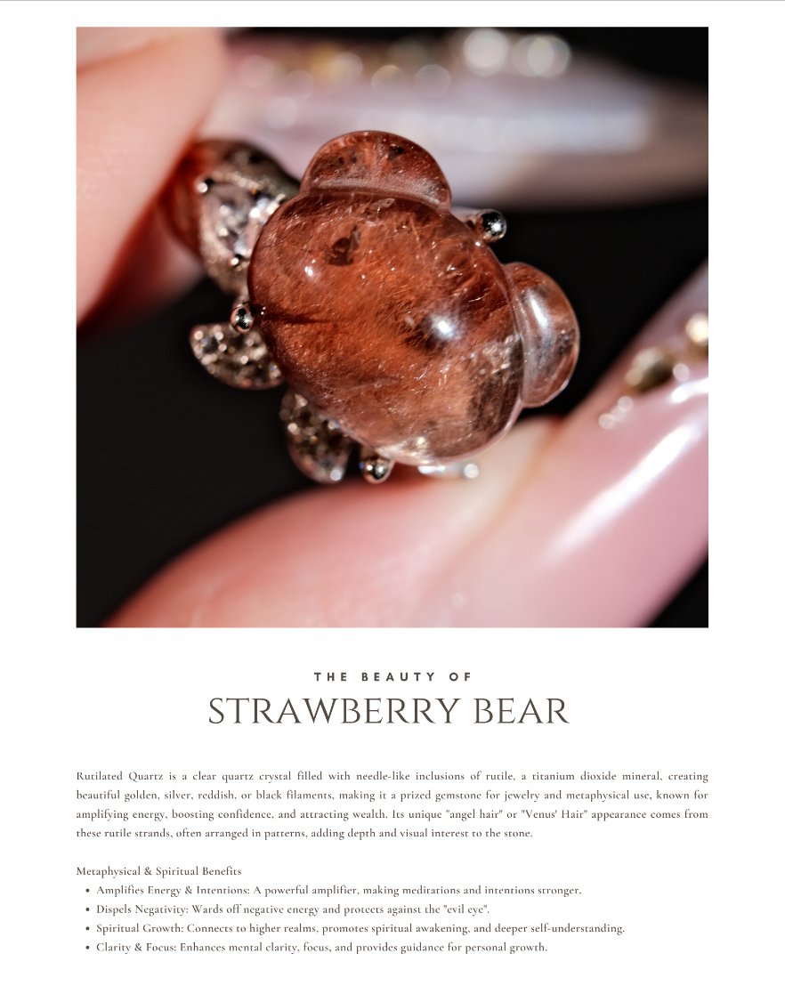 《𝐒𝐭𝐫𝐚𝐰𝐛𝐞𝐫𝐫𝐲 𝐁𝐞𝐚𝐫・草莓小熊🐻》｜人緣暴漲・走到哪都受歡迎 🧁  𝐑𝐢𝐭𝐮𝐚𝐥 𝐉𝐞𝐰𝐞𝐥𝐫𝐲