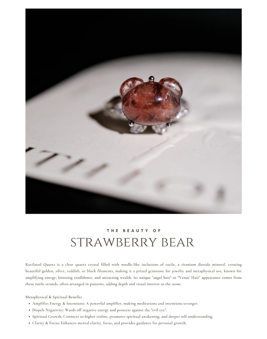 《𝐒𝐭𝐫𝐚𝐰𝐛𝐞𝐫𝐫𝐲 𝐁𝐞𝐚𝐫・草莓小熊🐻》｜人緣暴漲・走到哪都受歡迎 🧁  𝐑𝐢𝐭𝐮𝐚𝐥 𝐉𝐞𝐰𝐞𝐥𝐫𝐲