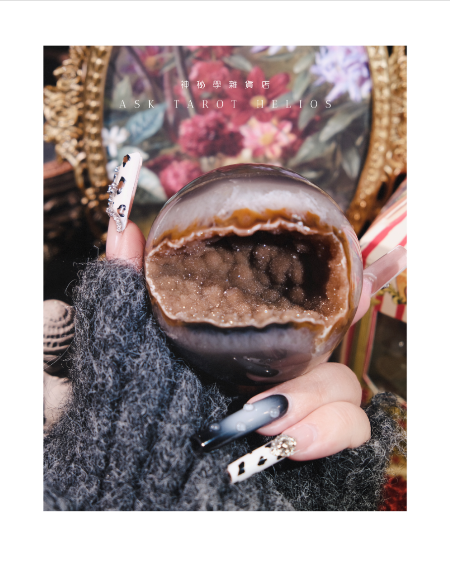 《𝐂𝐚𝐫𝐚𝐦𝐞𝐥 𝐂𝐨𝐟𝐟𝐞𝐞 ・焦糖咖啡☕》開口笑｜水晶瑪瑙擺件